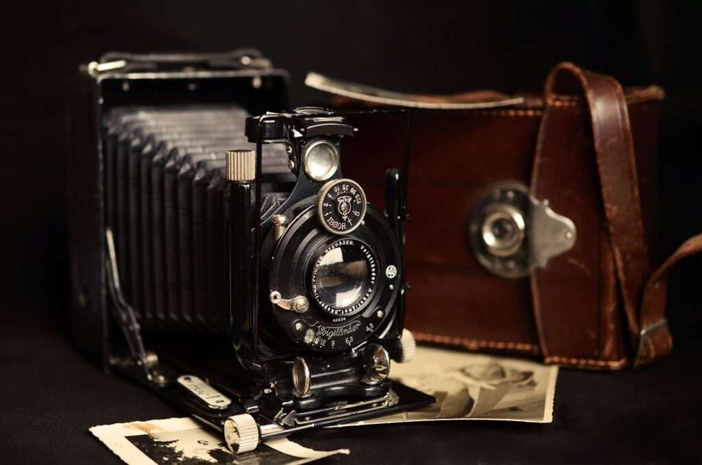 camera, old, antique